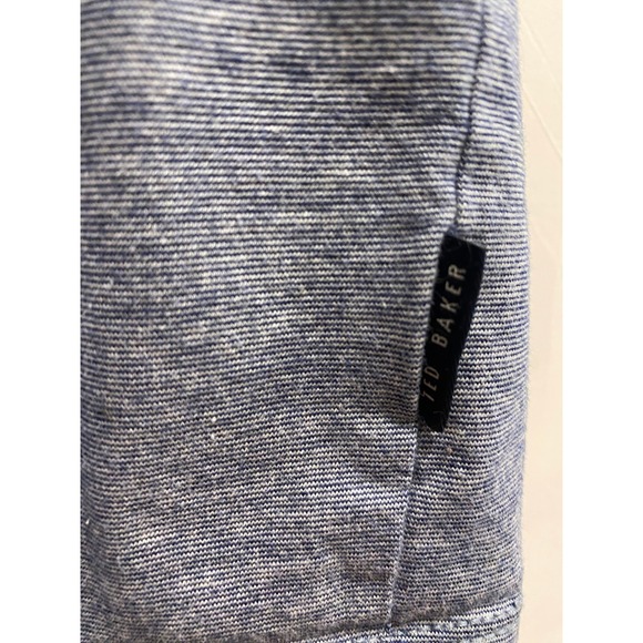 Ted Baker London Men's Blue Heathered Short Sleeve Polo Shirt Size S - Picture 8 of 8